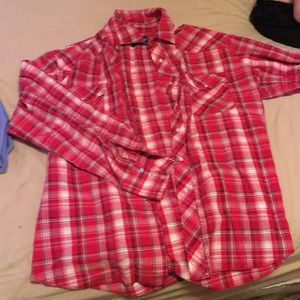 Red and white flannel